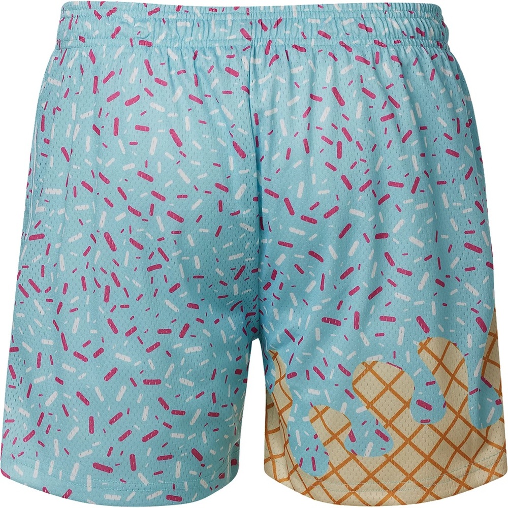Baseball Lifestyle: Ice Cream Pattern, Blue and Pink Sprinkle Shorts